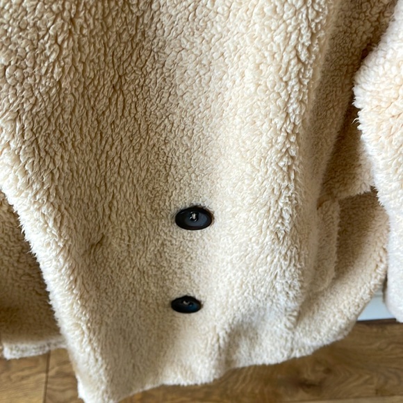 FREE PEOPLE Notched Teddy Peacoat - Picture 4 of 7